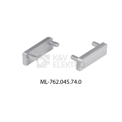 Koncovka LED profilu PB1 bez otvoru stříbrná McLED ML-762.045.74.0