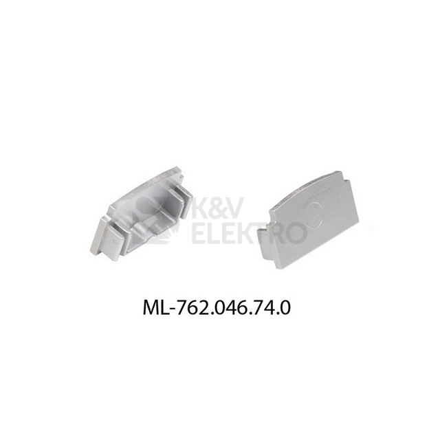 Obrázek produktu Koncovka LED profilu AX bez otvoru stříbrná McLED ML-762.046.74.0 0