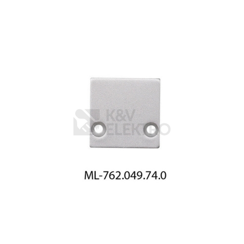 Koncovka LED profilu PCA bez otvoru stříbrná McLED ML-762.049.74.0
