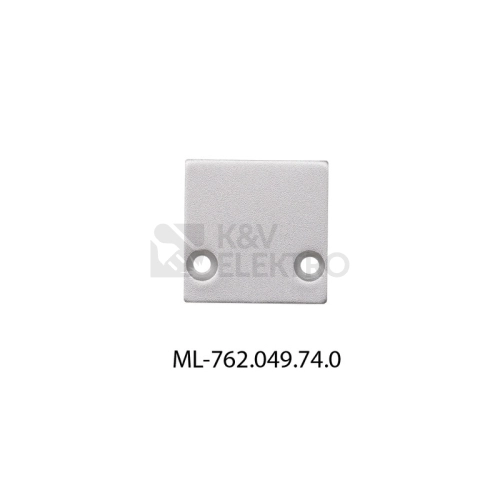 Koncovka LED profilu PCA bez otvoru stříbrná McLED ML-762.049.74.0
