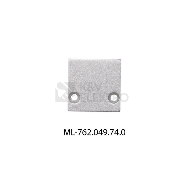 Obrázek produktu Koncovka LED profilu PCA bez otvoru stříbrná McLED ML-762.049.74.0 0