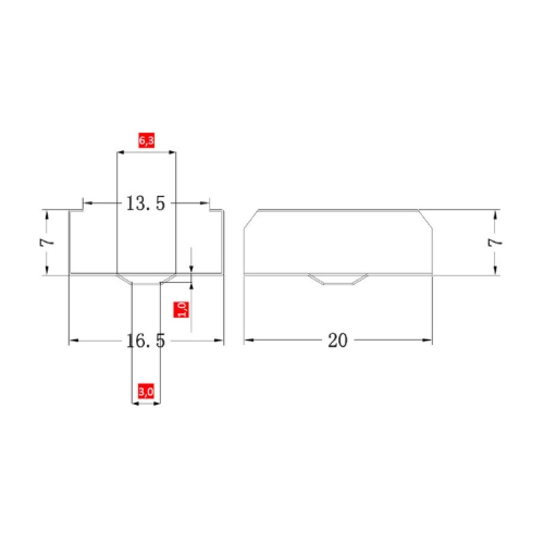 Kovový úchyt LED profilu PG2 McLED ML-762.101.74.0