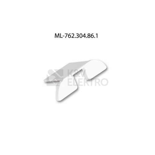 Koncovka LED profilu PX2 s otvorem stříbrná McLED ML-762.304.86.1