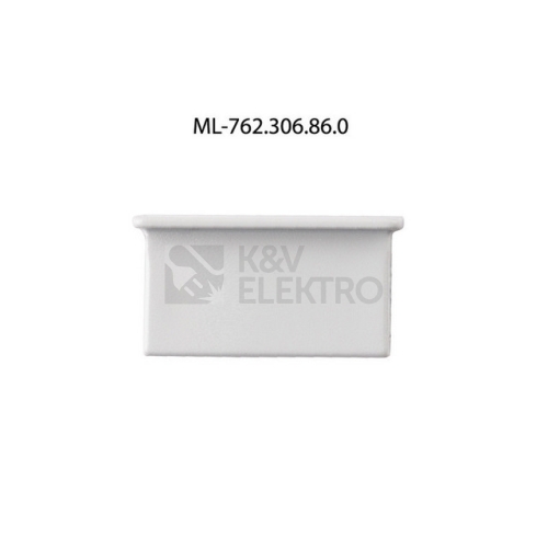 Koncovka LED profilu VK bez otvoru stříbrná McLED ML-762.306.86.0