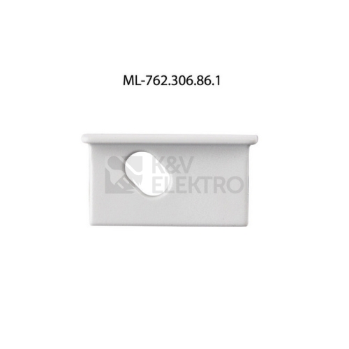 Koncovka LED profilu VK s otvorem stříbrná McLED ML-762.306.86.1
