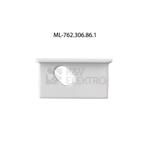 Koncovka LED profilu VK s otvorem stříbrná McLED ML-762.306.86.1