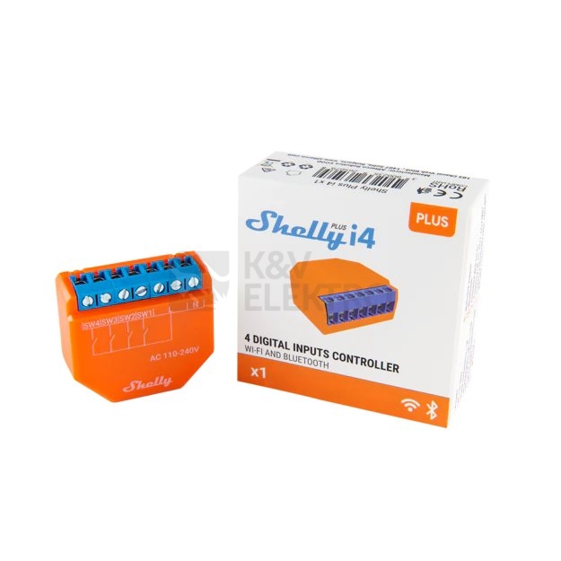 Obrázek produktu Řídicí jednotka Shelly Plus I4 4 digit. vstupy 230V WiFi 1