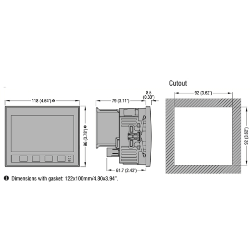 Multimetr panelový GLCD LOVATO DMG7000