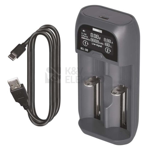  Univerzální nabíječka li-ion baterií EMOS BCL-20D N9221