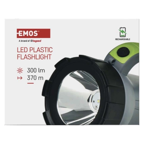LED nabíjecí ruční svítilna s popruhem přes rameno 300lm 2400mAh EMOS P2311 (obrázek 9)