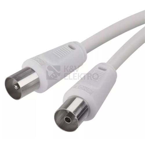 Anténní koaxiální kabel EMOS S30100 1,25m rovné koncovky