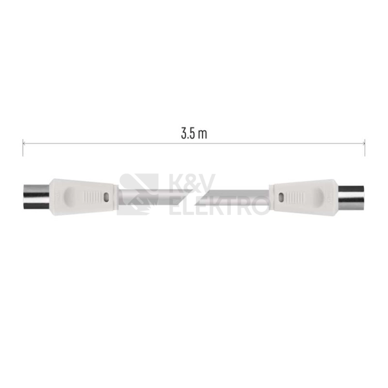 Obrázek produktu Anténní koaxiální kabel EMOS SD3003 3,5m rovné koncovky 8