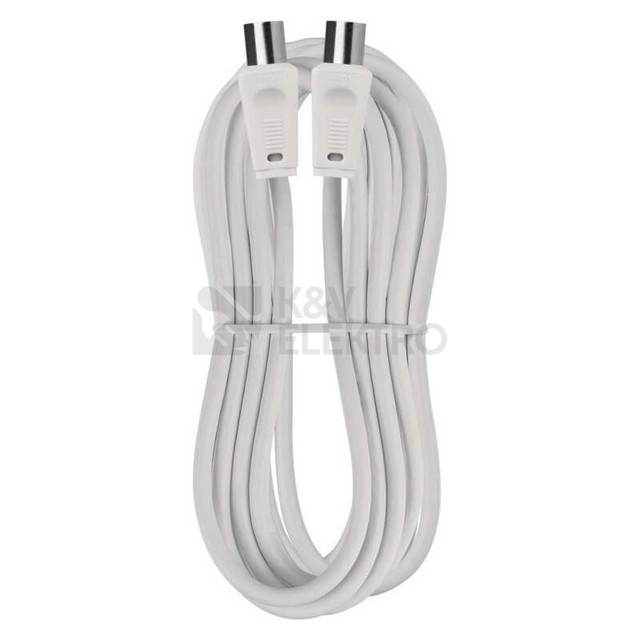 Obrázek produktu  Anténní koaxiální kabel EMOS S30500 5m rovné koncovky 1