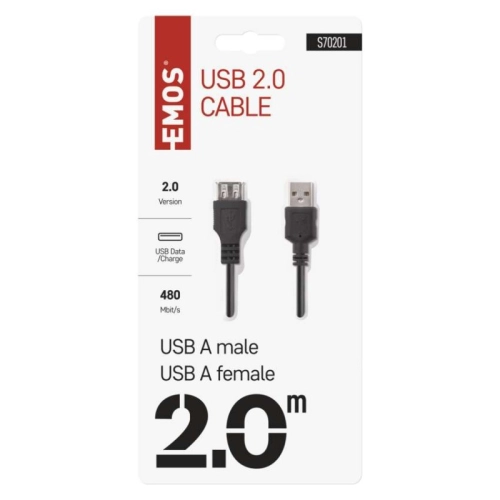 USB kabel EMOS 2.0 A–A 2m S70201 (obrázek 4)