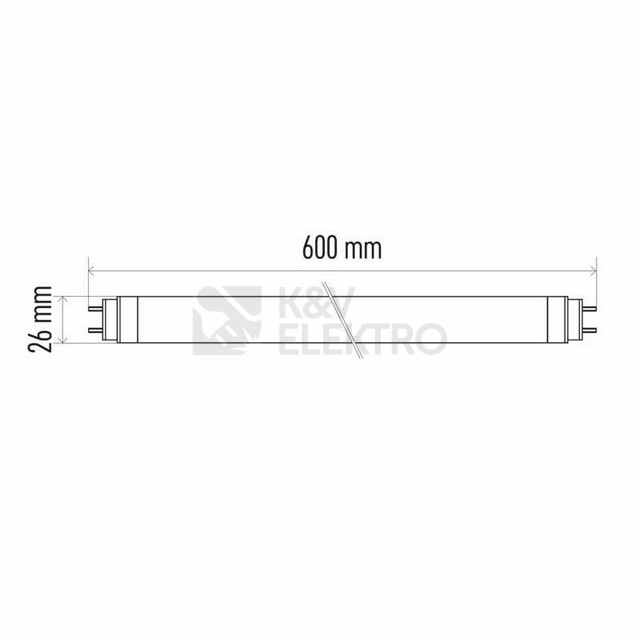 Obrázek produktu  LED trubice Emos T8 9,4W 60cm studená bílá Z73114 6