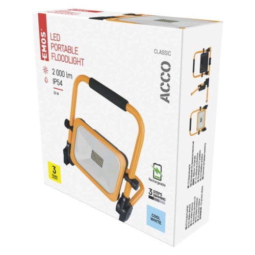 Přenosný nabíjecí LED reflektor 20W EMOS ACCO ZS2822