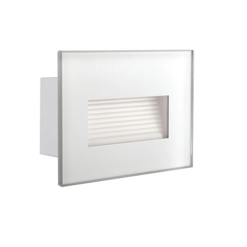 Orientační svítidlo 230V Kanlux GLASI LED 3W P WW-W bílá 3000K teplá bílá 33690