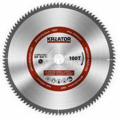 Pilový kotouč univerzální 305mm 100T KREATOR KRT020506