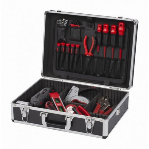 Kufr na nářadí prázdný 460x330x155mm černý KREATOR KRT640102B