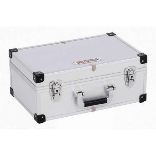 Levně Hliníkový kufr prázdný 420x265x173mm stříbrný KREATOR KRT640260S