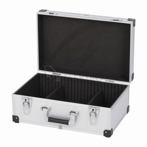 Obrázek produktu Hliníkový kufr prázdný 420x265x173mm stříbrný KREATOR KRT640260S 2