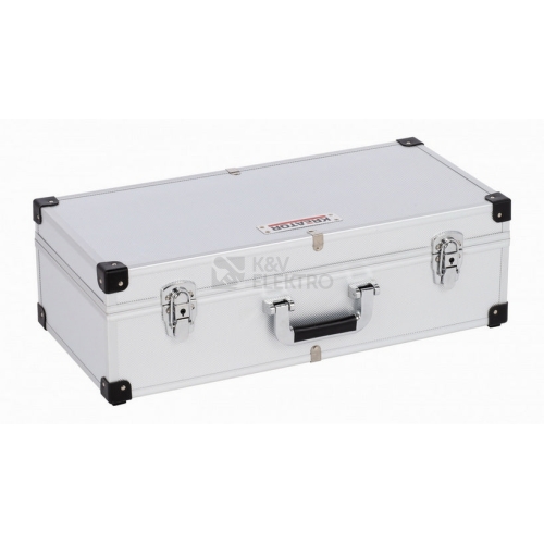 Hliníkový kufr prázdný 560x265x173mm stříbrný KREATOR KRT640280S