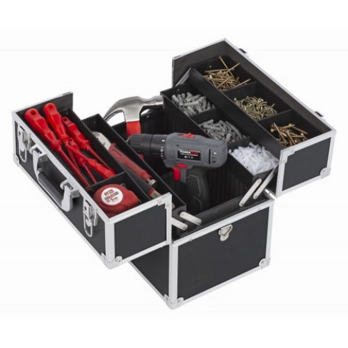 Kufr na nářadí prázdný 360x230x300mm černý KREATOR KRT640301B