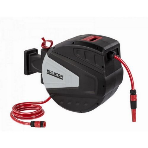 Samonavíjecí buben se zahradní hadicí 30m 1/2″ KREATOR KRTGR6717