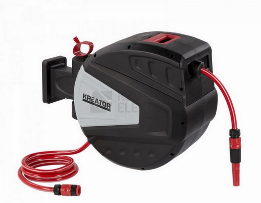 Obrázek produktu  Samonavíjecí buben se zahradní hadicí 30m 1/2" KREATOR KRTGR6717 1