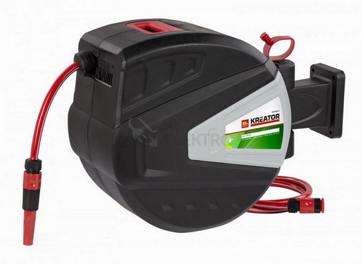 Obrázek produktu  Samonavíjecí buben se zahradní hadicí 30m 1/2" KREATOR KRTGR6717 3
