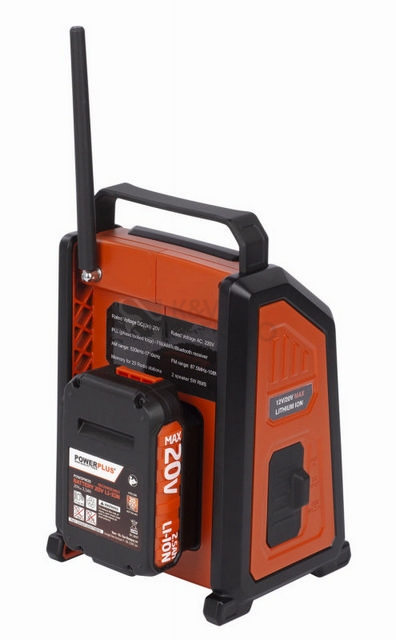 Obrázek produktu Aku rádio 20V plus 220V (bez AKU) PowerPlus POWDP8060 1