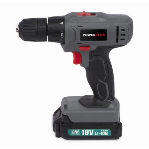 Aku vrtačka PowerPlus POWESET1 18V 2x aku 1,3Ah + 153ks příslušenství
