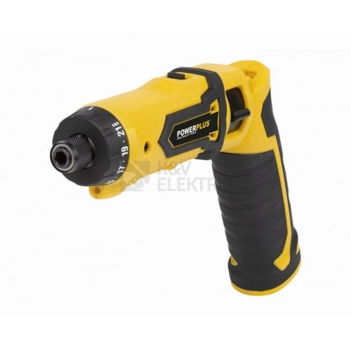 Aku šroubovák PowerPlus POWX00410 7,2V 1,3Ah včetně sady bitů