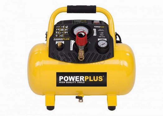 Obrázek produktu Kompresor 1100W 12L 10bar bezolejový PowerPlus POWX1723 1