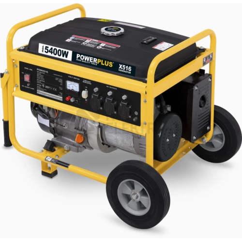  Elektrocentrála benzínový generátor 5,4kW POWERPLUS POWX516