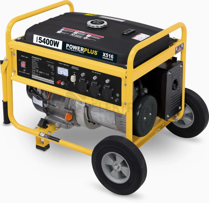Obrázek produktu  Elektrocentrála benzínový generátor 5,4kW POWERPLUS POWX516 0