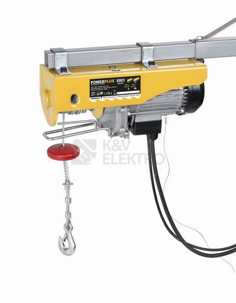 Obrázek produktu Elektrický lanový naviják (kočka) 1300W 400-800Kg PowerPlus POWX903 1
