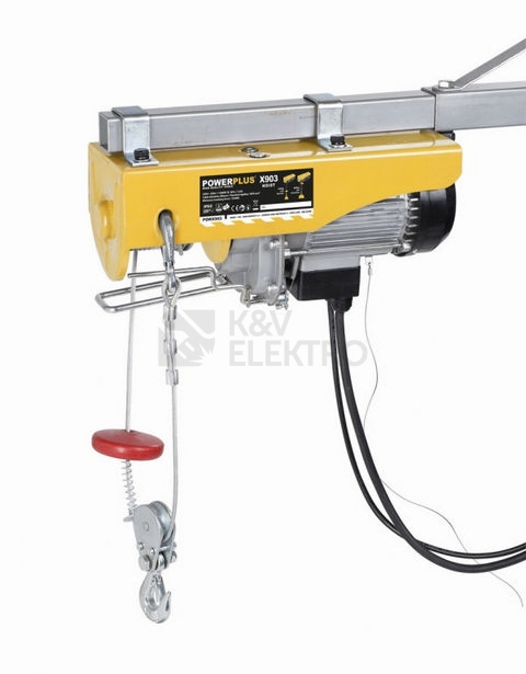 Obrázek produktu Elektrický lanový naviják (kočka) 1300W 400-800Kg PowerPlus POWX903 2