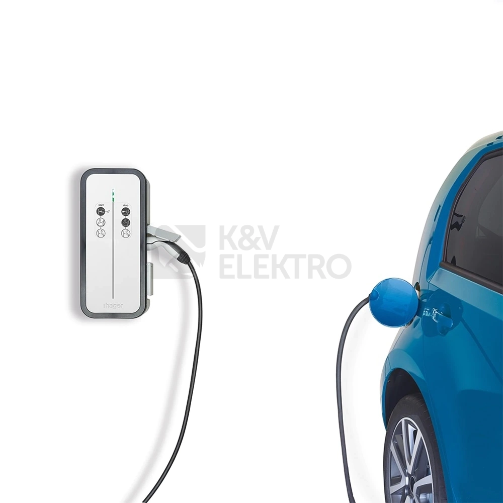Obrázek produktu Nabíjecí stanice hager witty start T2 22kW XEV1K22T2 1