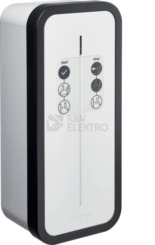 Obrázek produktu Nabíjecí stanice hager witty start T2 XEV1K22T2TE se zásuvkou 230V 0