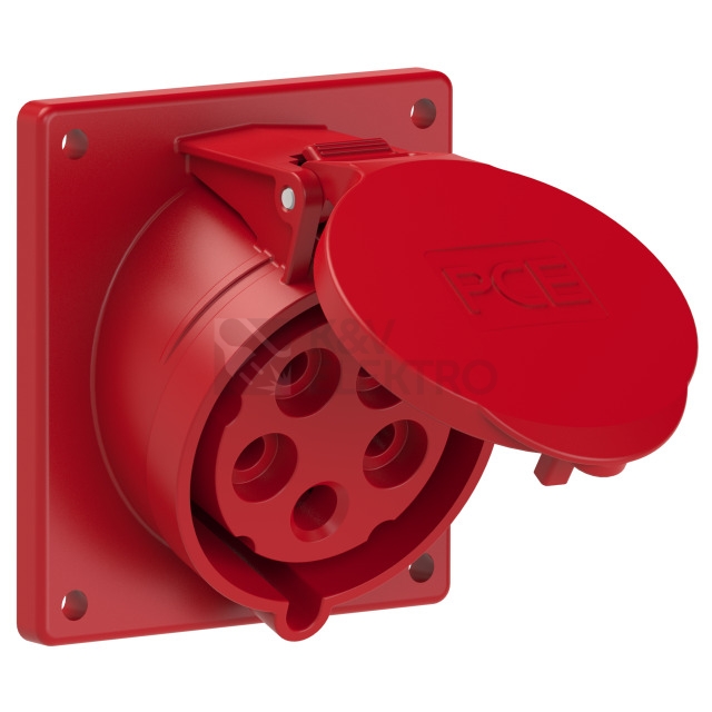 Obrázek produktu Zásuvka vestavná PCE 425-6TTF9 32A/5P/400V IP44 0