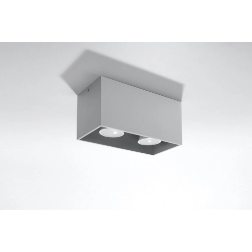 Nástěnné svítidlo SOLLUX Quad maxi GU10 2x40W bez zdroje SL.0382 šedá (obrázek 3)