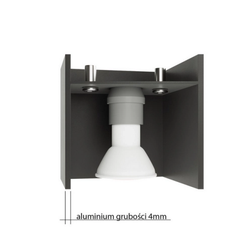 Nástěnné svítidlo SOLLUX Quad maxi GU10 2x40W bez zdroje SL.0382 šedá (obrázek 8)