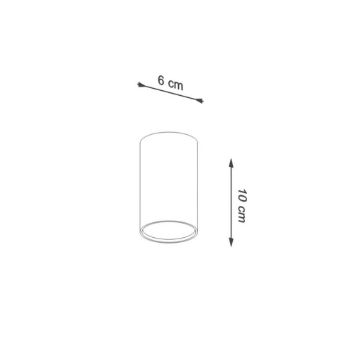 Stropní svítidlo SOLLUX Lagos 10cm GU10 1x40W bez zdroje SL.1000 černá (obrázek 8)