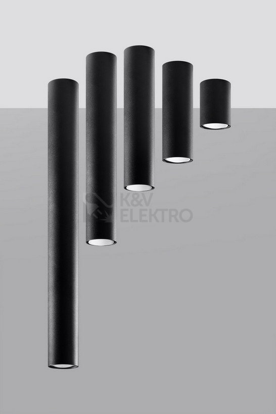Obrázek produktu  Stropní svítidlo SOLLUX Lagos 10cm GU10 1x40W bez zdroje SL.1000 černá 5