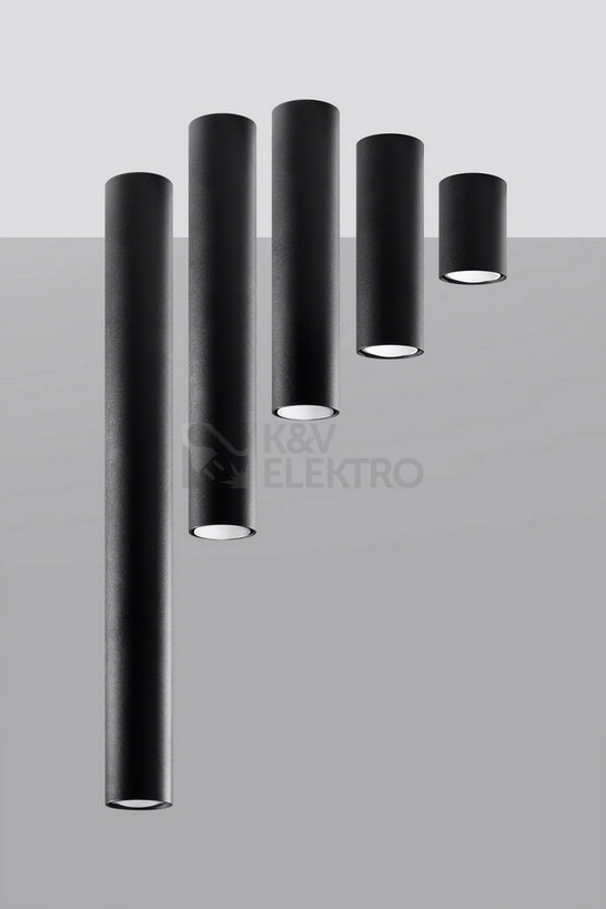 Obrázek produktu Stropní svítidlo SOLLUX Lagos 10cm GU10 1x40W bez zdroje SL.1000 černá 5