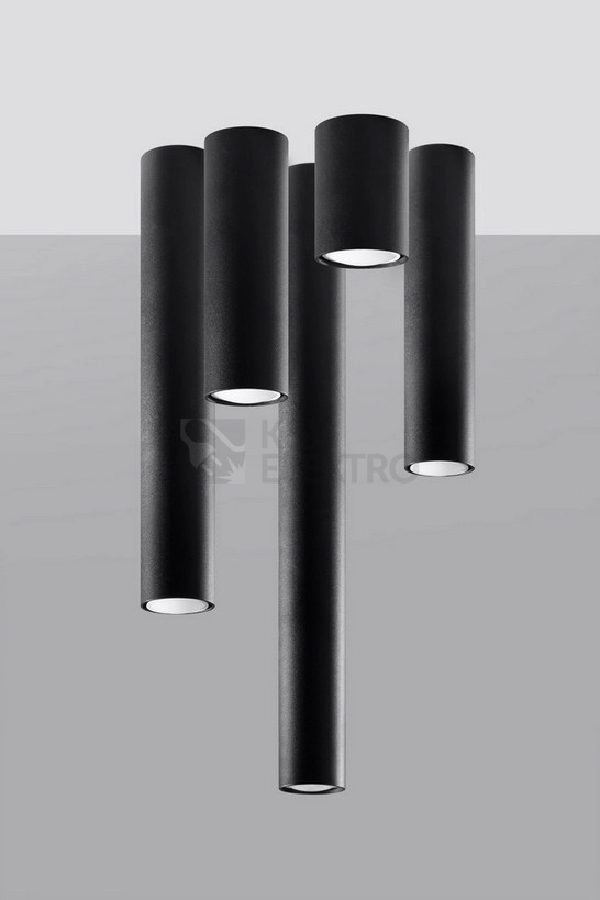 Obrázek produktu Stropní svítidlo SOLLUX Lagos 10cm GU10 1x40W bez zdroje SL.1000 černá 6