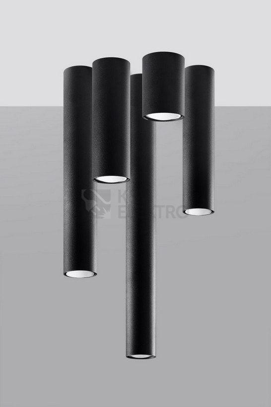 Obrázek produktu  Stropní svítidlo SOLLUX Lagos 20cm GU10 1x40W bez zdroje SL.1001 černá 6