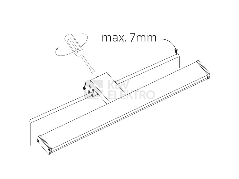 Obrázek produktu Koupelnové LED svítidlo nad zrcadlo Panlux ARVEN PN12100006 8W IP44 3000K černá 1
