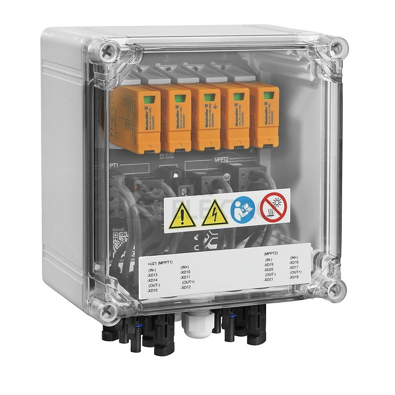 Obrázek produktu Rozvaděč pro fotovoltaiku Weidmüller PVN DC 2IN/1OUTX2 2MPPT SPD1R WM4C 1.1KV 2866340000 0